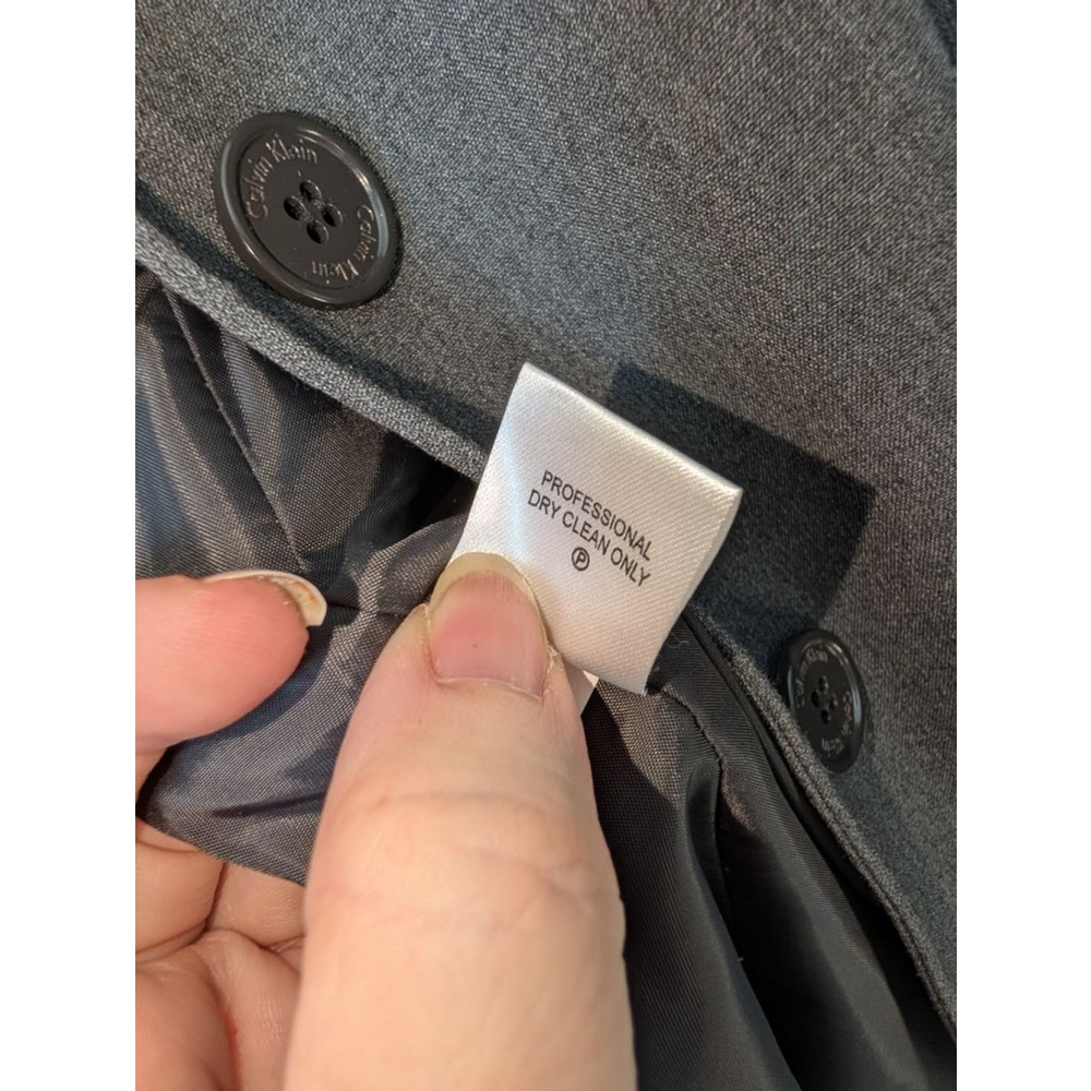 Calvin Klein Gray Stretch Blazer Jacket Size 10, women's - Picture 7 of 8
